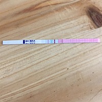 末次月经9.20这是我刚刚用排卵试纸测的   月经周期是28天    这是不是有宝宝了