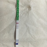 今晚上测了一下，还是一深一浅，浅的颜色还是很淡。昨天测的，也淡，今天再看昨天的，就很明显的两条线...