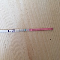 上月8号来月经的，今天用排卵试纸检测居然两条线，怎么回事？