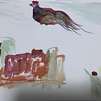 怀孕后好玩儿的事儿还有会做各种各样的梦！！闲暇无事时画了几个梦，分享一下：1）梦见一只雄赳赳气昂昂...