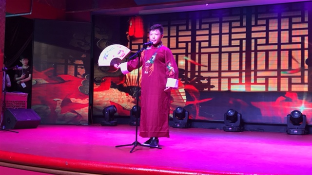 12岁的大宝演出贯口