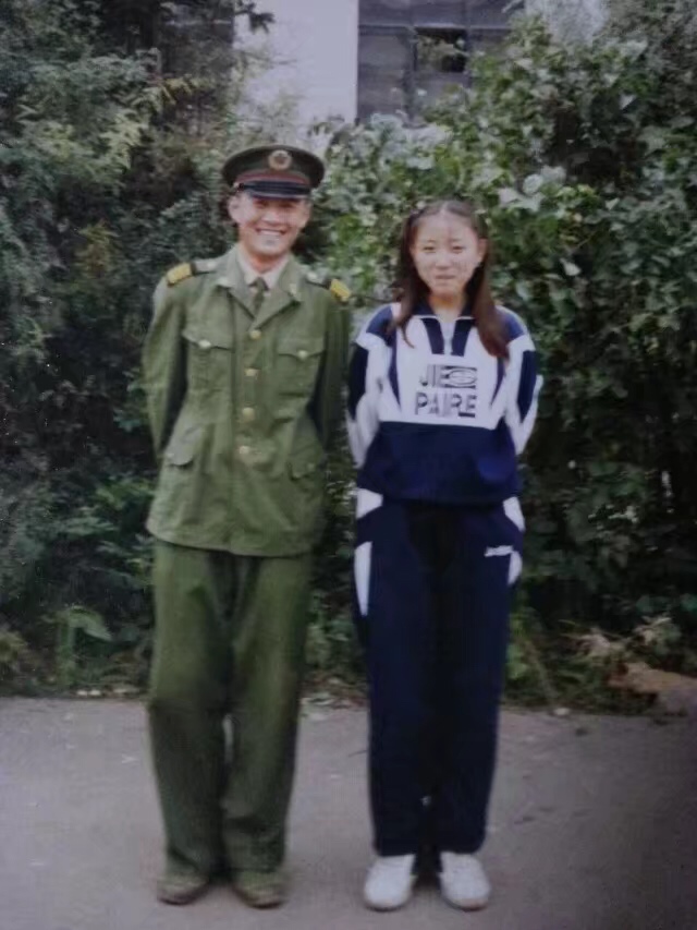 大学时我和教官那时才80多斤