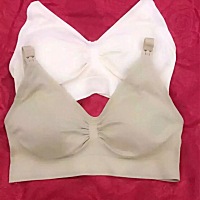 这种款式是无钢圈的哺乳内衣，从怀孕开始一直在换内衣，这种款弹性好，纯棉，透气性也好，有备用加长扣...