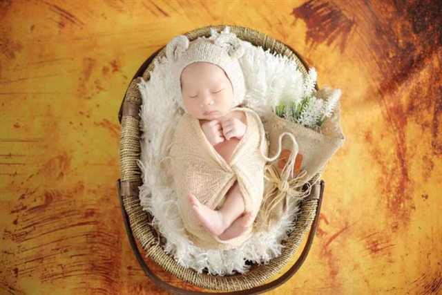 出生第七天的月子照