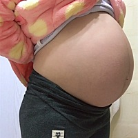 没斑没纹全程没反应！离日子越来越近啦还挺害怕的😅胎动也很难受😣感觉五脏六腑都动啦！140斤啦长了...