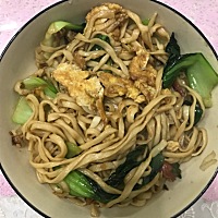 第一次做炒面，很成功，我是不是有做饭的天赋😄