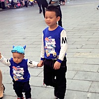 家有两宝，累并快乐着……