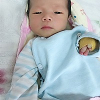 1月14日3点33出生的鸡宝宝，本来打算生，无奈宝宝你得头太大，剖腹产，真是难忍受的痛啊，不过看看你一...