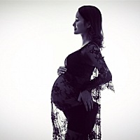 最美孕妈妈！期待与二宝的见面！