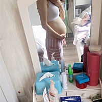 两个月时间，肚子就像吹气球一样圆起来啦😂