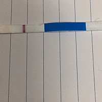 各位宝妈，我这是下午又测了一遍，这是10分钟之内测得，还是很浅很浅，你们能看出来不，月经期是2月15日...