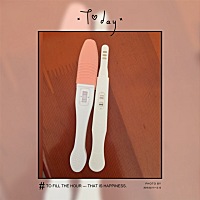 末次月经1月8号，2月11验孕棒测出两道杠，我现在想知道精子着床了吗？