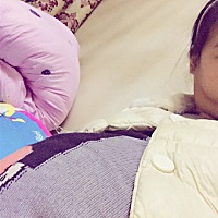 肚子大到快爆炸了一样！！！