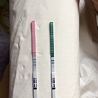 实在静不下来心，又测了排卵和早孕，好煎熬！一看这么多帖子说测到怀孕咋胡的生化的，好害怕