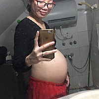 38周。男孩女孩？？？猜中有奖。一点要生的感觉都没有