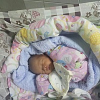 七天啦！！！！顺产的孩子。。