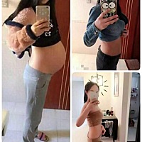 产后三个月恢复小蛮腰了 孕前89斤，到预产期120斤，生完宝宝第二天去称还有106斤，尤其肚子特别大，跟 ...