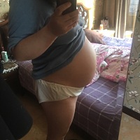 七个月的肚子，是不是很大，今天去产检