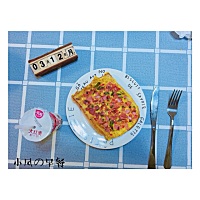 小凤の早餐集♥️ 全麦面包🍞➕火腿烘蛋🍳➕酸奶🍶