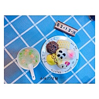 小凤の早餐集♥️ 虾仁粥🍵➕动物萌包🍰 这个虾仁粥真的很好吃😋