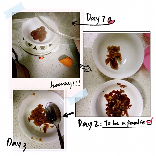 1、第一步蒸材料。洗干净大枣一起先上锅蒸，大概15分钟。很好去皮，拿小刀刮一刮皮就下来了