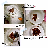 红枣山药米糕。 材料：山药一根、大米粉100g、白糖两勺、红枣5颗