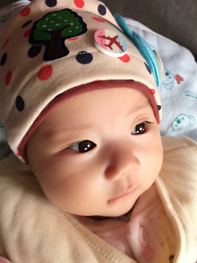 宝宝三个月的时候。