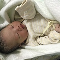 昨天晚上小男宝出来啦！7斤哟！昨天晚上bao