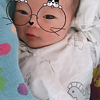 宝宝出生4天了，男宝的肚型，结果意外一个女宝宝，开心😃儿女双全了幸福ING