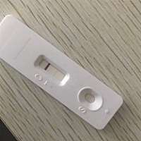 例假推迟三天 今早测是这个样子 测完后今天每次上厕所都有一点点血丝 请问大家知道这是怎么回事吗