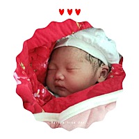 4月10日，12点整，7斤一两，接健康男宝