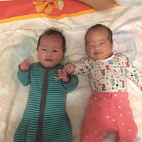 42天了，你俩长的好快