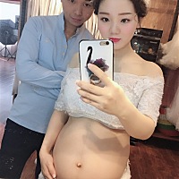 上帖看肚型猜男宝女宝来报道啦，顺产小公举一枚，6斤7两，宝宝很白净，嘻嘻