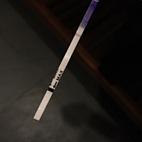 6号同房今天19号，用测试纸测了一条杠，准吗？这个月22号左右是姨妈期！