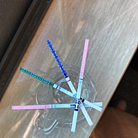 上个月26号大姨妈，昨天和今天测试的！很淡很淡，但是有的又没有杠杠！有和我一样的吗？有没有去医院检...