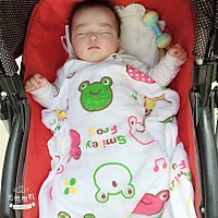 每次带小泽睿出门，都是睡得这么香