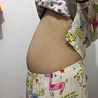 13 3，这样的肚子是不是有点小？，总觉得最近肚子没变化，各位宝妈，你们这个时候有多大？