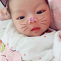 我们满月啦😘希望宝贝健康快乐成长