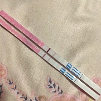 排卵第11天啦 早孕白板，排卵试纸如下，姨妈推迟一天