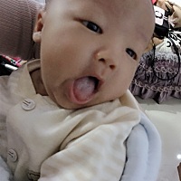 我宝40天了！真是一天一个样超级调皮