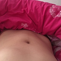 十四周的早晨的肚子有木有好小