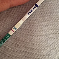 早上测试的不明显，刚才又测试了一下。居然明显多了，应该怀了吧