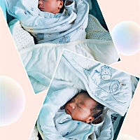 宝宝👶出生了。很可爱！很乖。吃了就睡，尿了哭，换了继续吃，又睡。比大宝好带多了