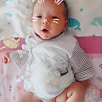 转眼宝宝40天了，妈妈的小臭宝！