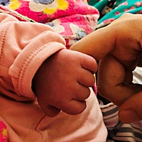 5.20上午提前预产期17天剖腹产7.7斤男宝。一胎女儿，二胎儿子，医生都说儿女双全最好了。哈哈哈哈哈。不...