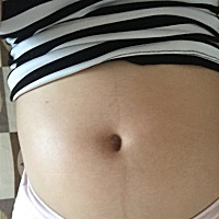 四个多月肚子是不是太大了，不知道是男的女孩子