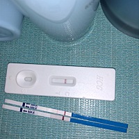 上月24号姨妈，😌五块钱的白板啥也没有，便宜的却有影子这是什么情况。三点就醒了来测，好紧张心跳加...