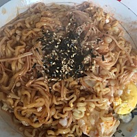 从怀孕就想吃火鸡面，终于吃了