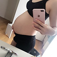 七个月了，还有两个多月就卸货啦，胃实在顶着难受😣