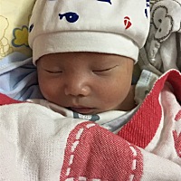 宝宝 9天了 祝你健康 快乐 么么哒